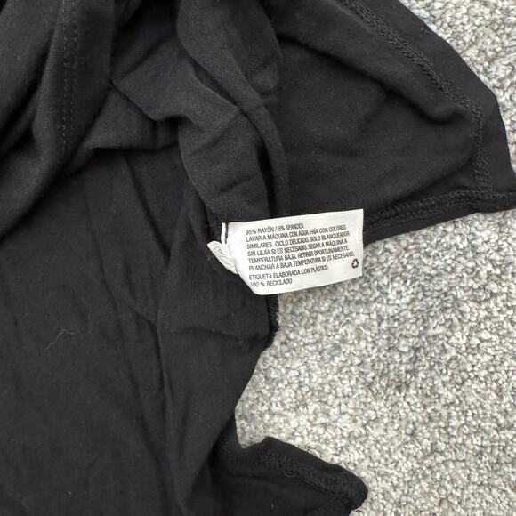 Ava & Viv Shirt Womens 2X Black Sleeveless Muscle Tank Top Stretch Rayon Spandex - Picture 7 of 9